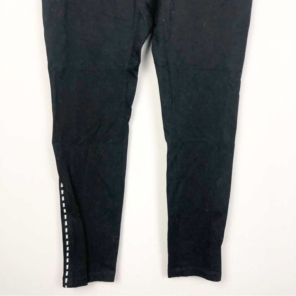 VICTORIA’S SECRET PINK | Black Yoga Leggings Blush Pink Camo Waistband Women’s L - Picture 5 of 10